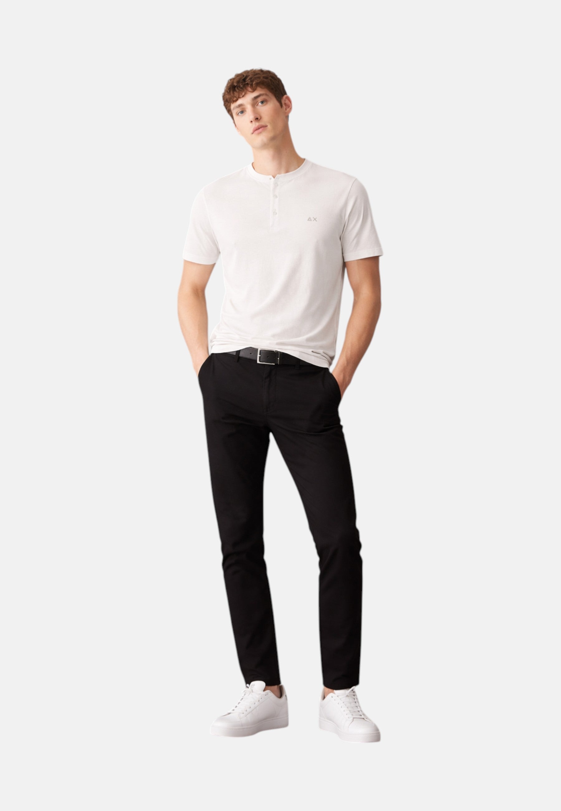 T-Shirt Uomo Sun68 Bianco Panna
