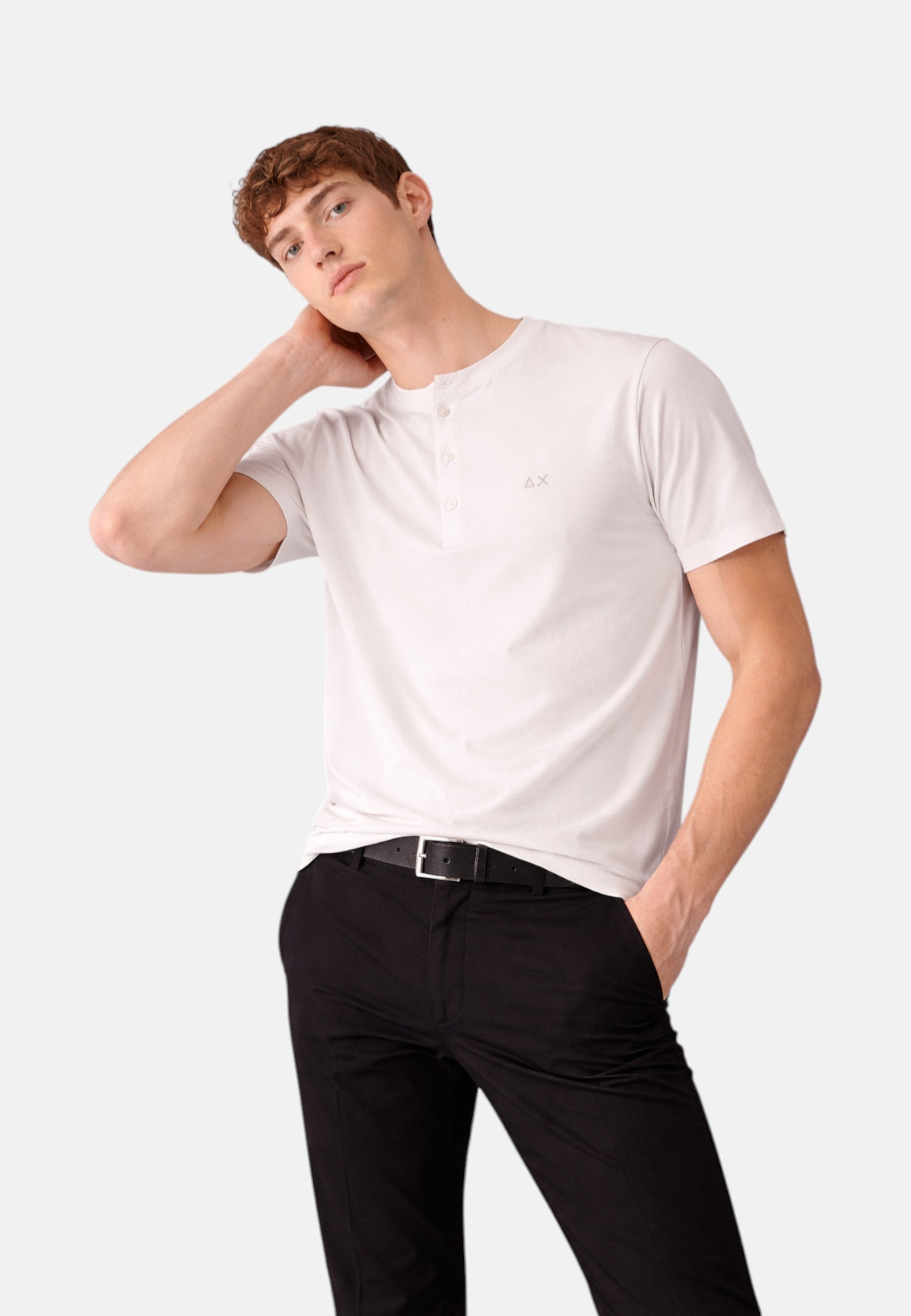 T-Shirt Uomo Sun68 Bianco Panna