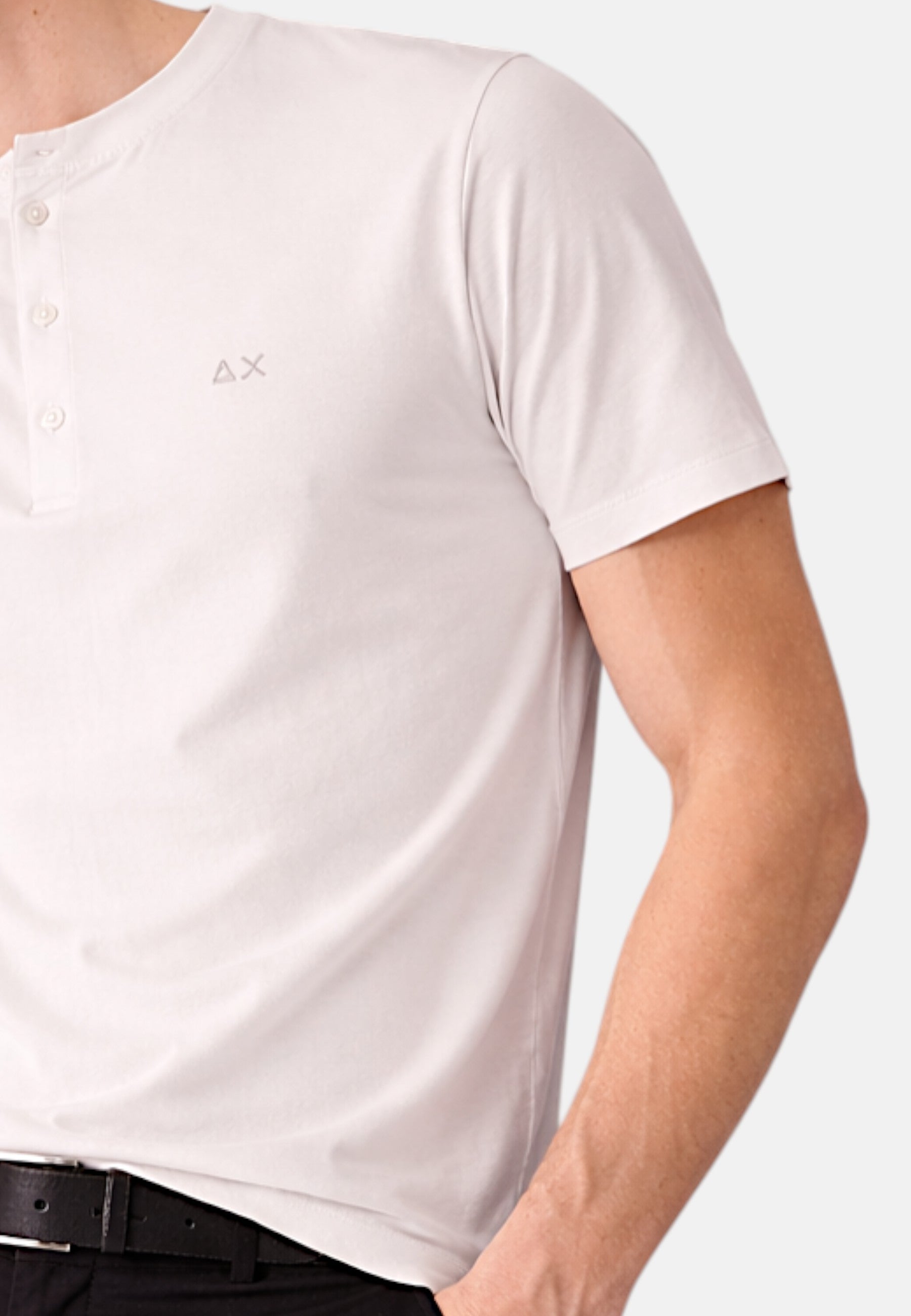 T-Shirt Uomo Sun68 Bianco Panna