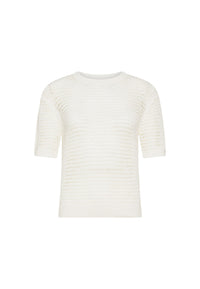 T-Shirt Donna Sun68 Bianco Panna