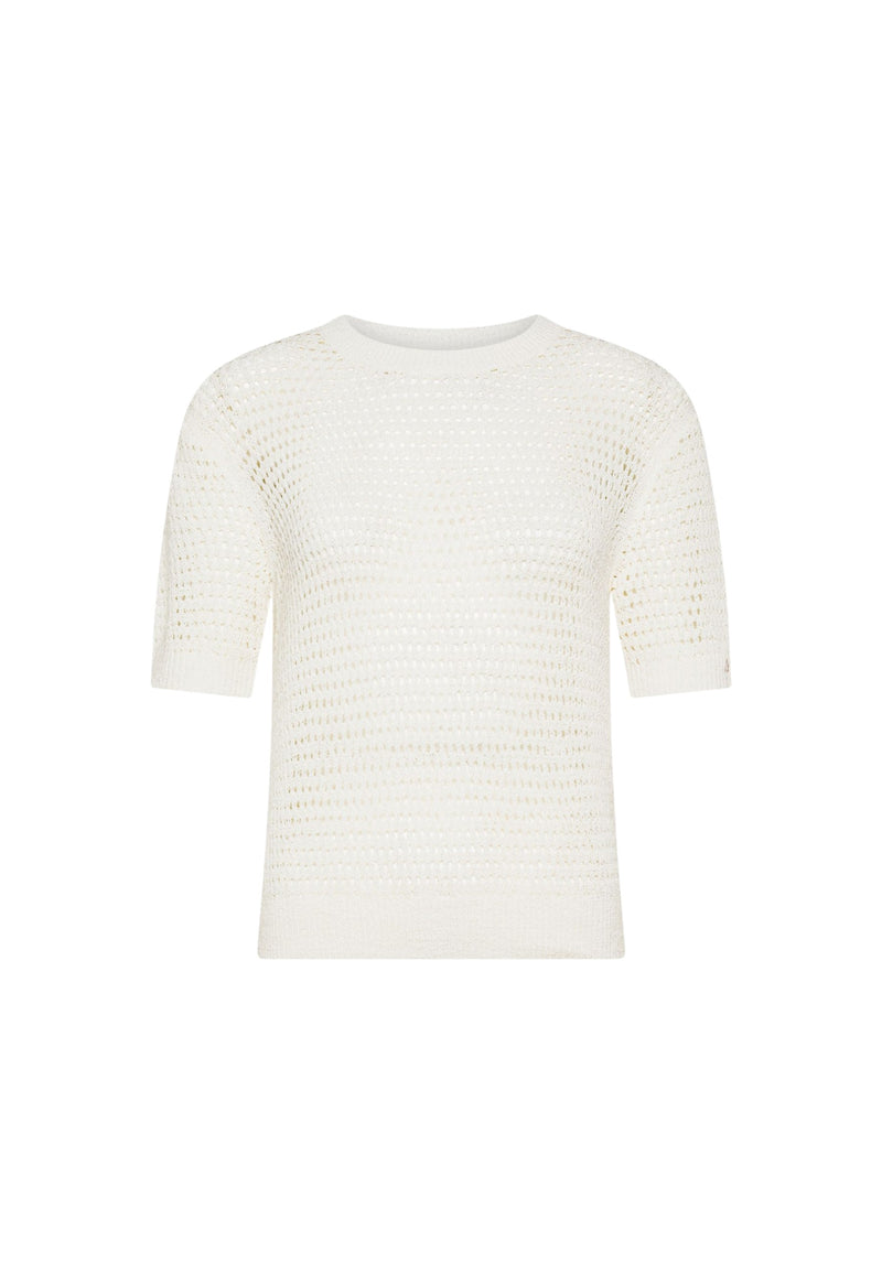 T-Shirt Donna Sun68 Bianco Panna