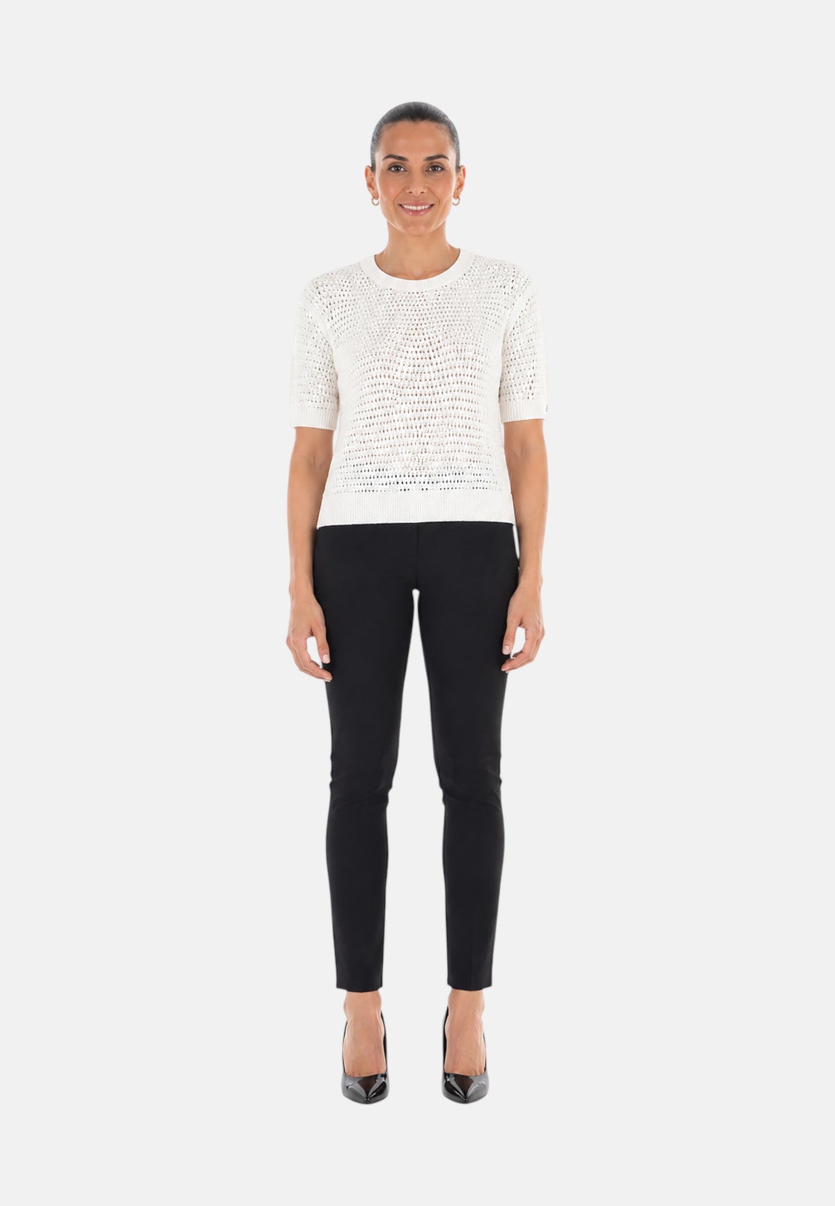 T-Shirt Donna Sun68 Bianco Panna