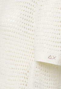 T-Shirt Donna Sun68 Bianco Panna