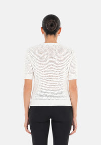 T-Shirt Donna Sun68 Bianco Panna