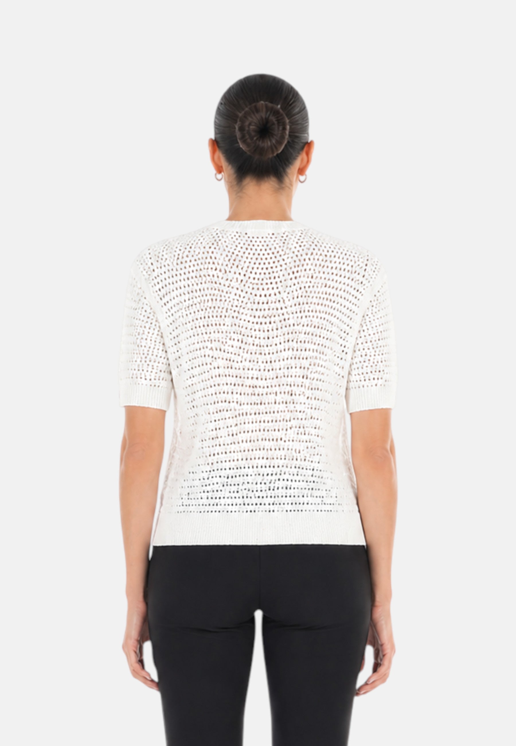 T-Shirt Donna Sun68 Bianco Panna