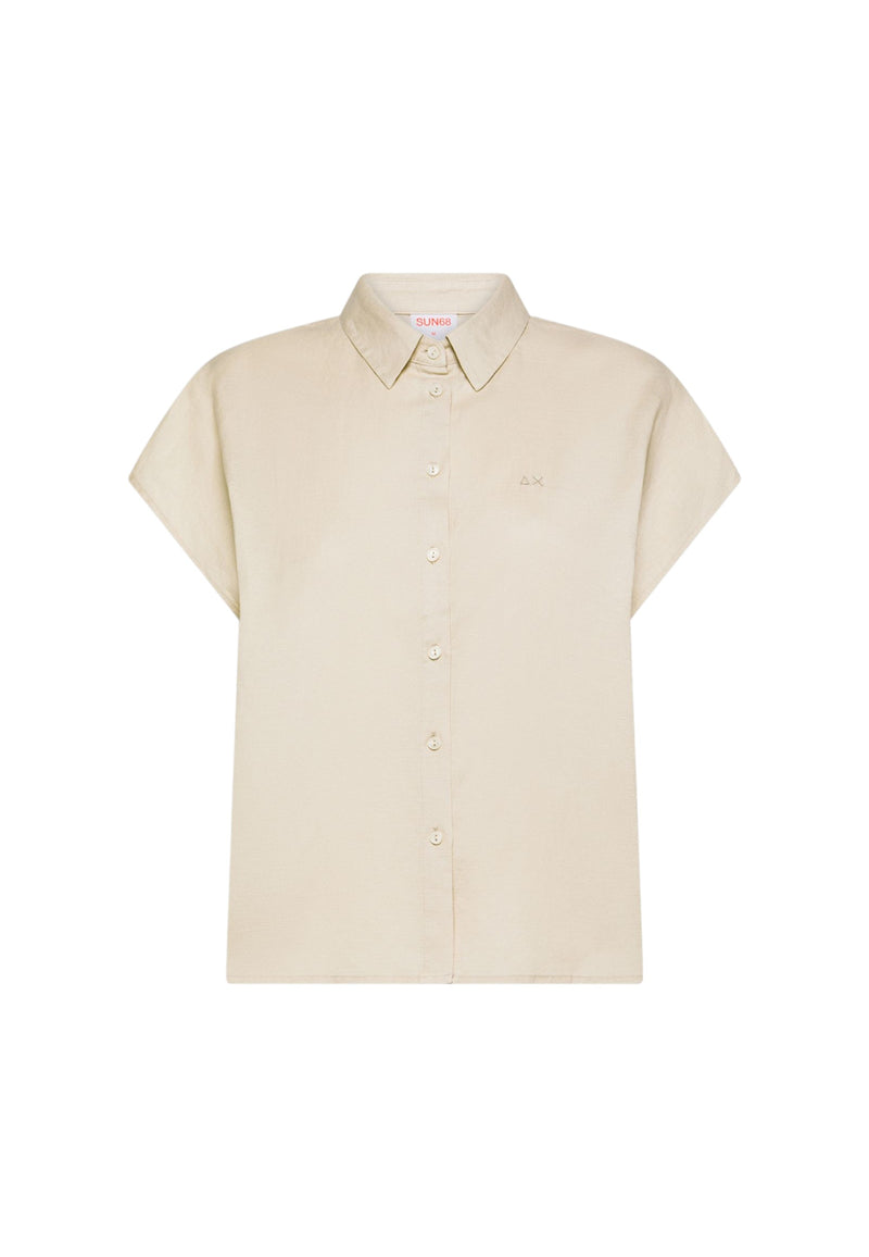 Camicia Donna Sun68 Beige