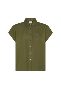 Camicia Donna Sun68 Verde Scuro