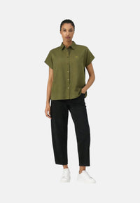 Camicia Donna Sun68 Verde Scuro