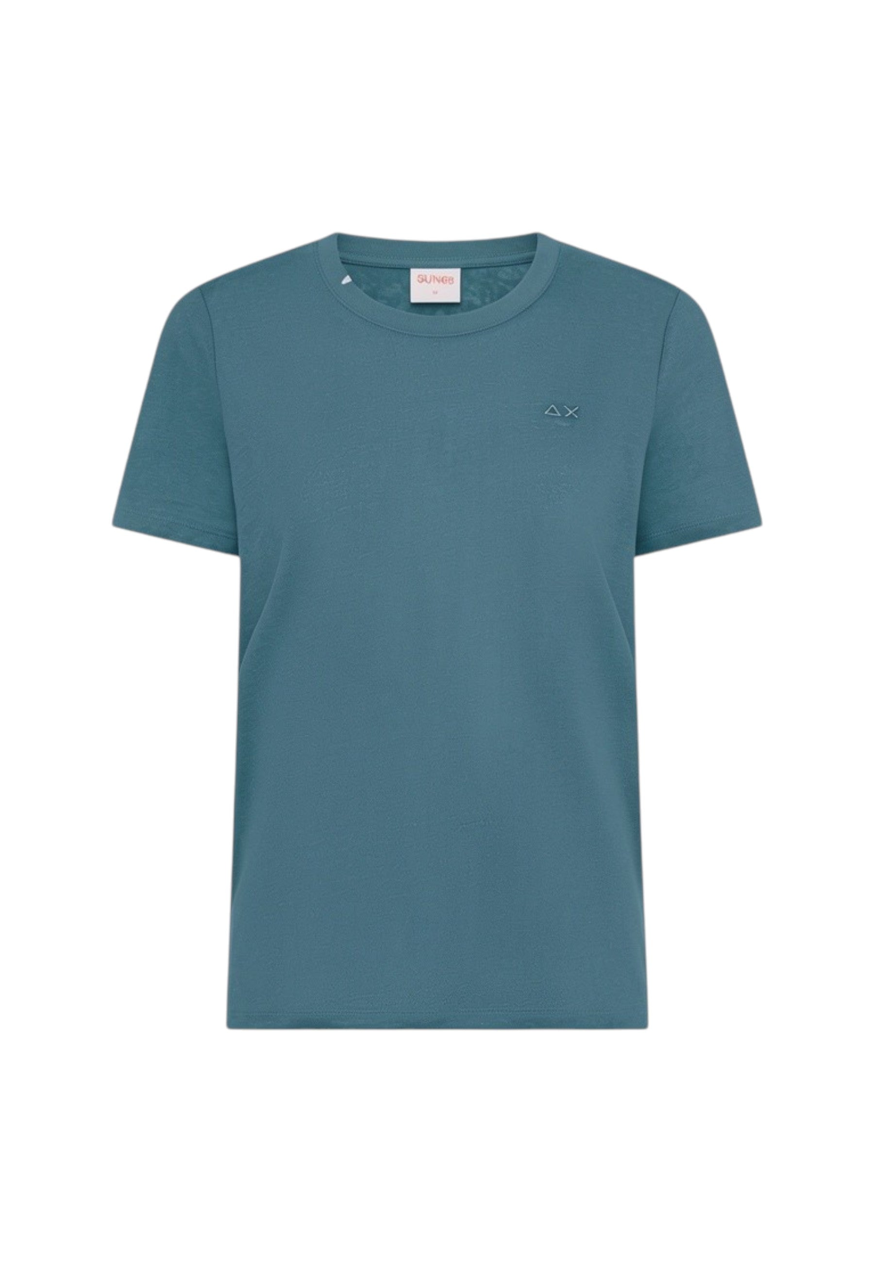 T-Shirt Donna Sun68 Blu Avio Scuro