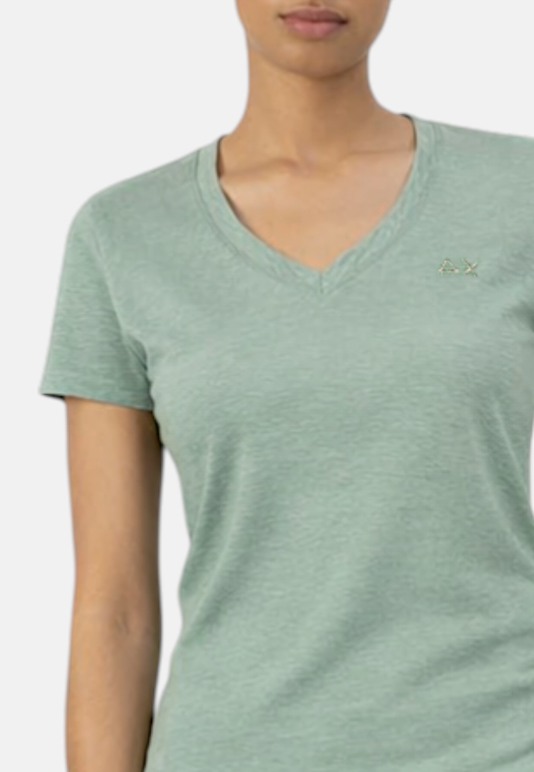 T-Shirt Donna Sun68 Verde Salvia