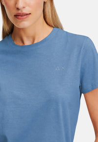 T-Shirt Donna Sun68 Blu Avio