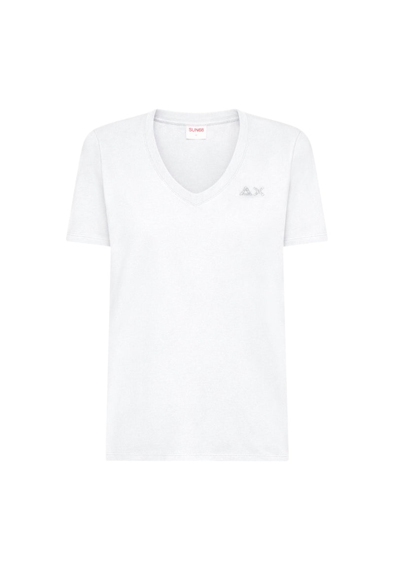 T-Shirt Donna Sun68 Bianco