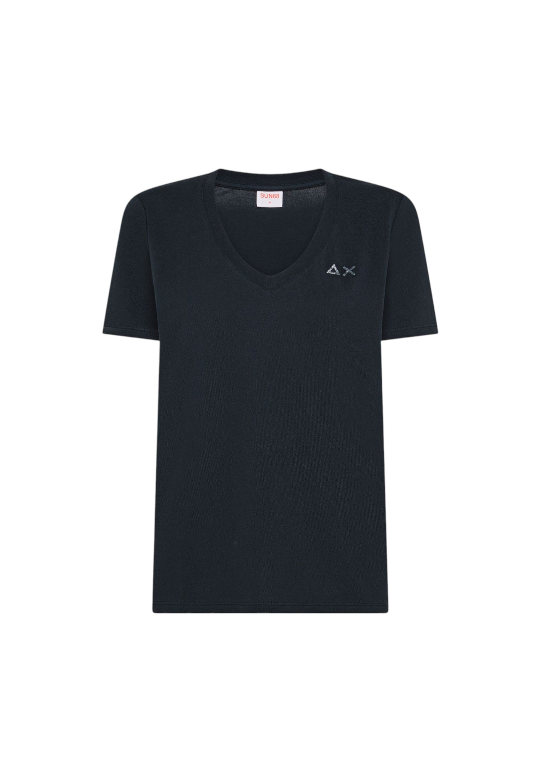 T-Shirt Donna Sun68 Blue Navy