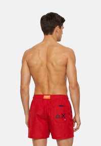 Boxer Mare Uomo Sun68 Rosso Fuoco