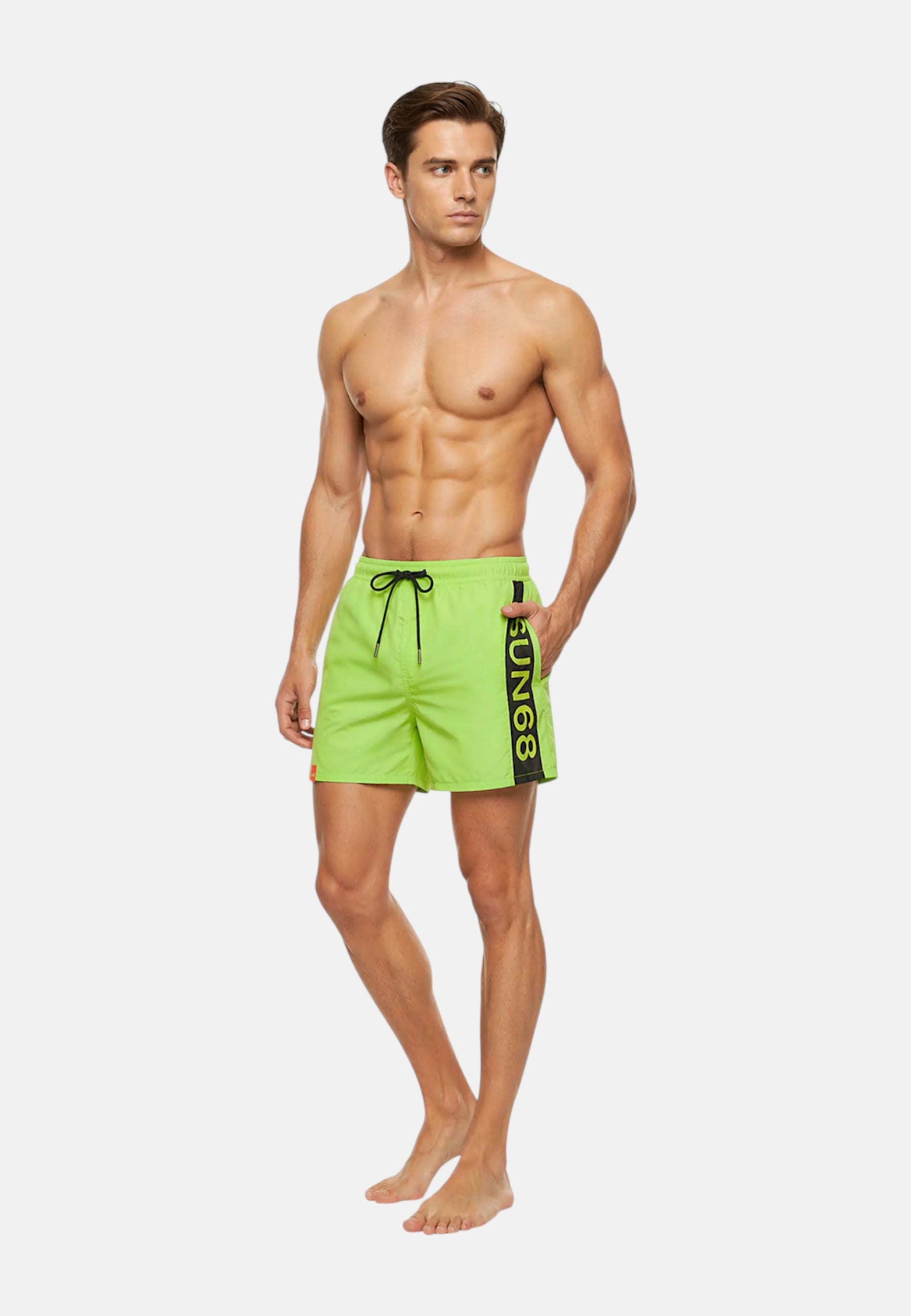 Boxer Mare Uomo Sun68 Giallo Fluo