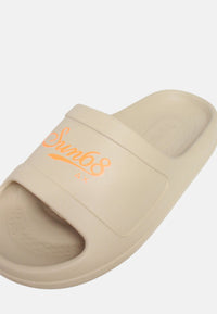 Ciabatta Uomo Sun68 Beige/arancio Fluo