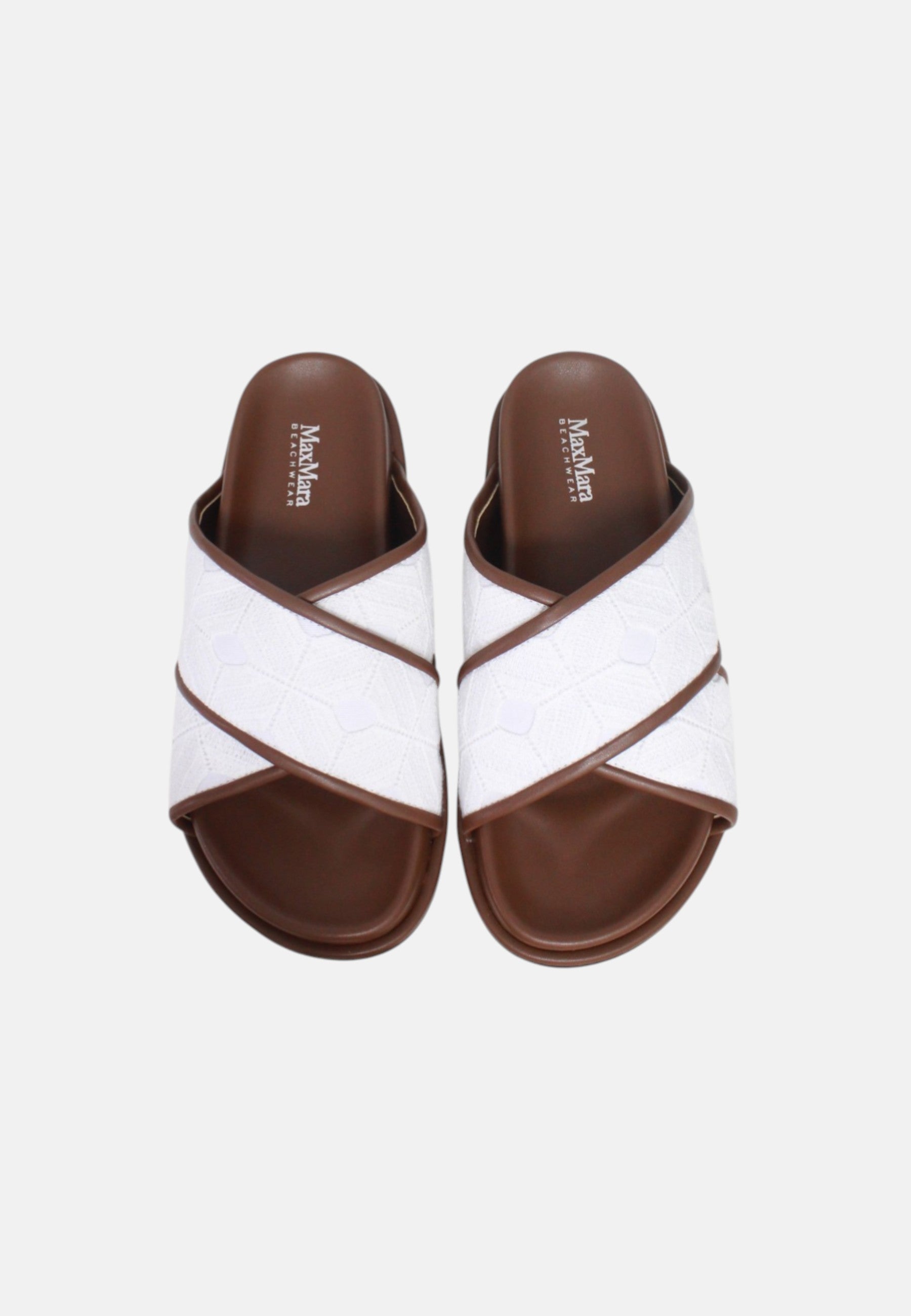 Sandalo Donna Max Mara Bianco Ottico