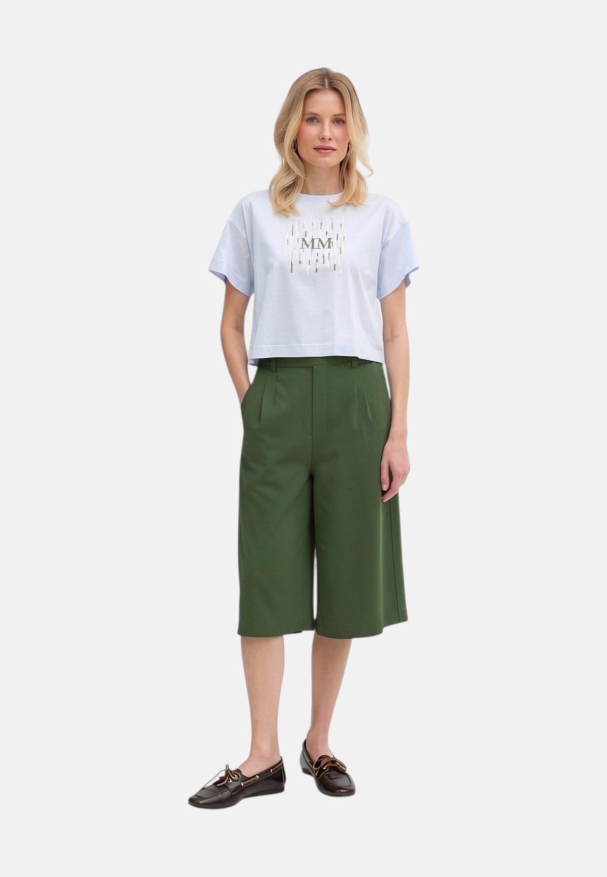 Bermuda Donna Max Mara Verde Muschio
