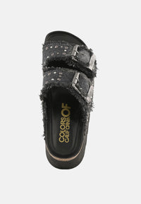 Sandalo Donna Colors Of California. Nero