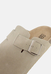 Sabot da Uomo in pelle scamosciata Fango