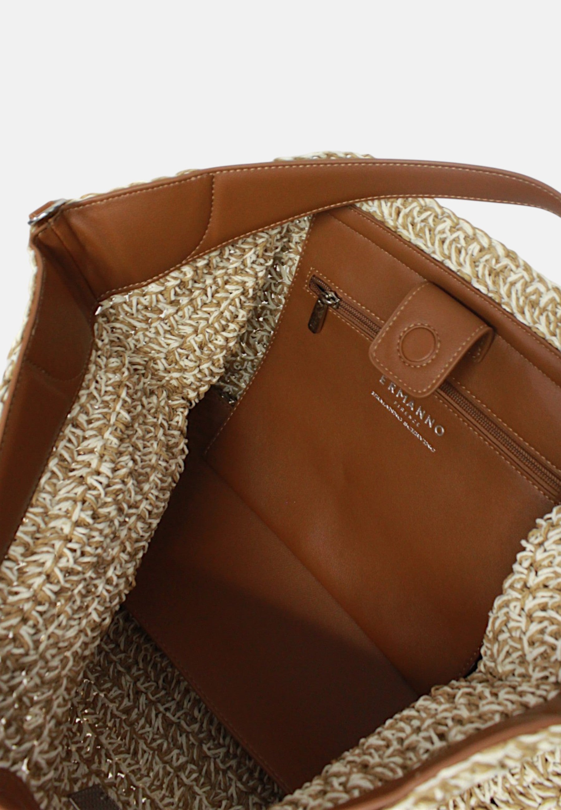 Borsa Shopper Donna Ermanno Firenze Panna