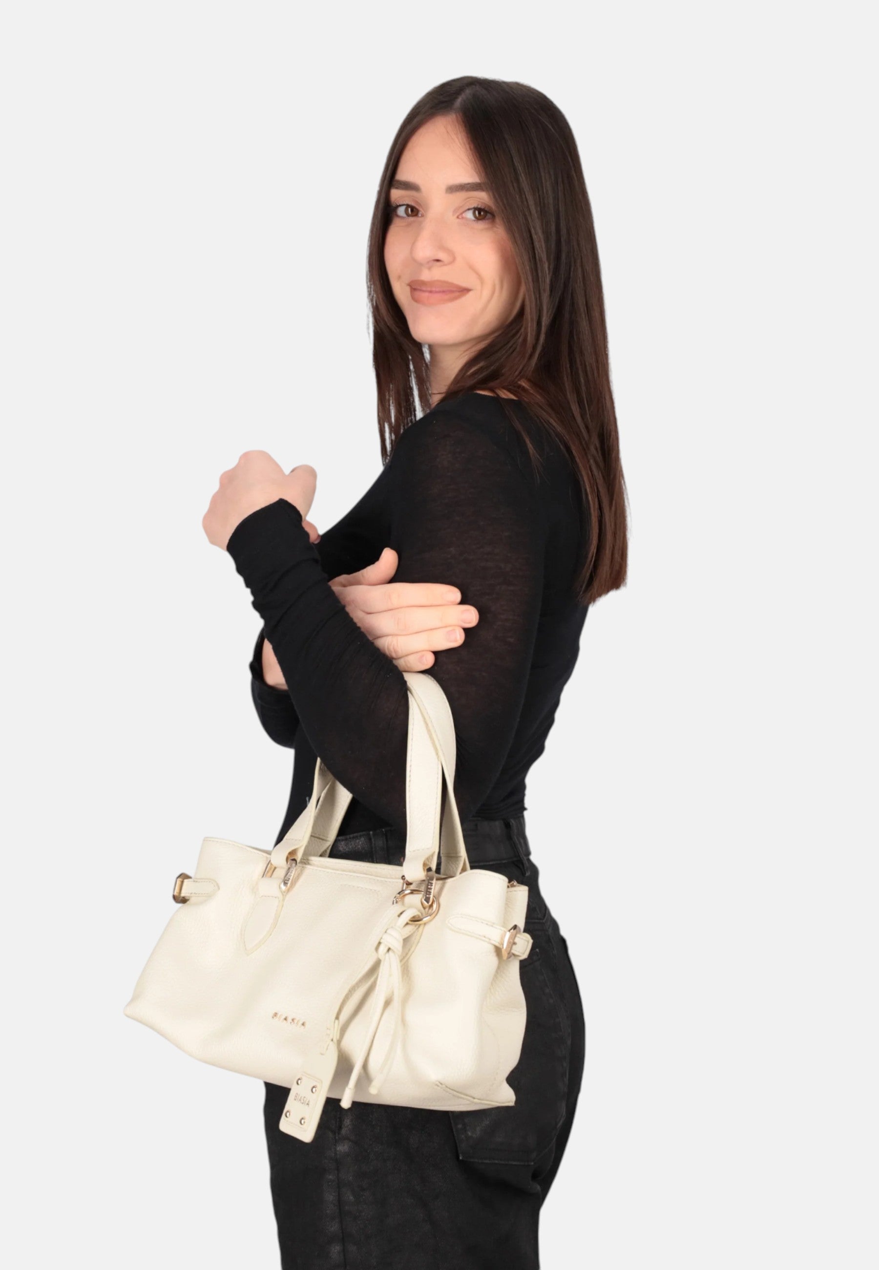 Borsa Donna Francesco Biasia Avorio