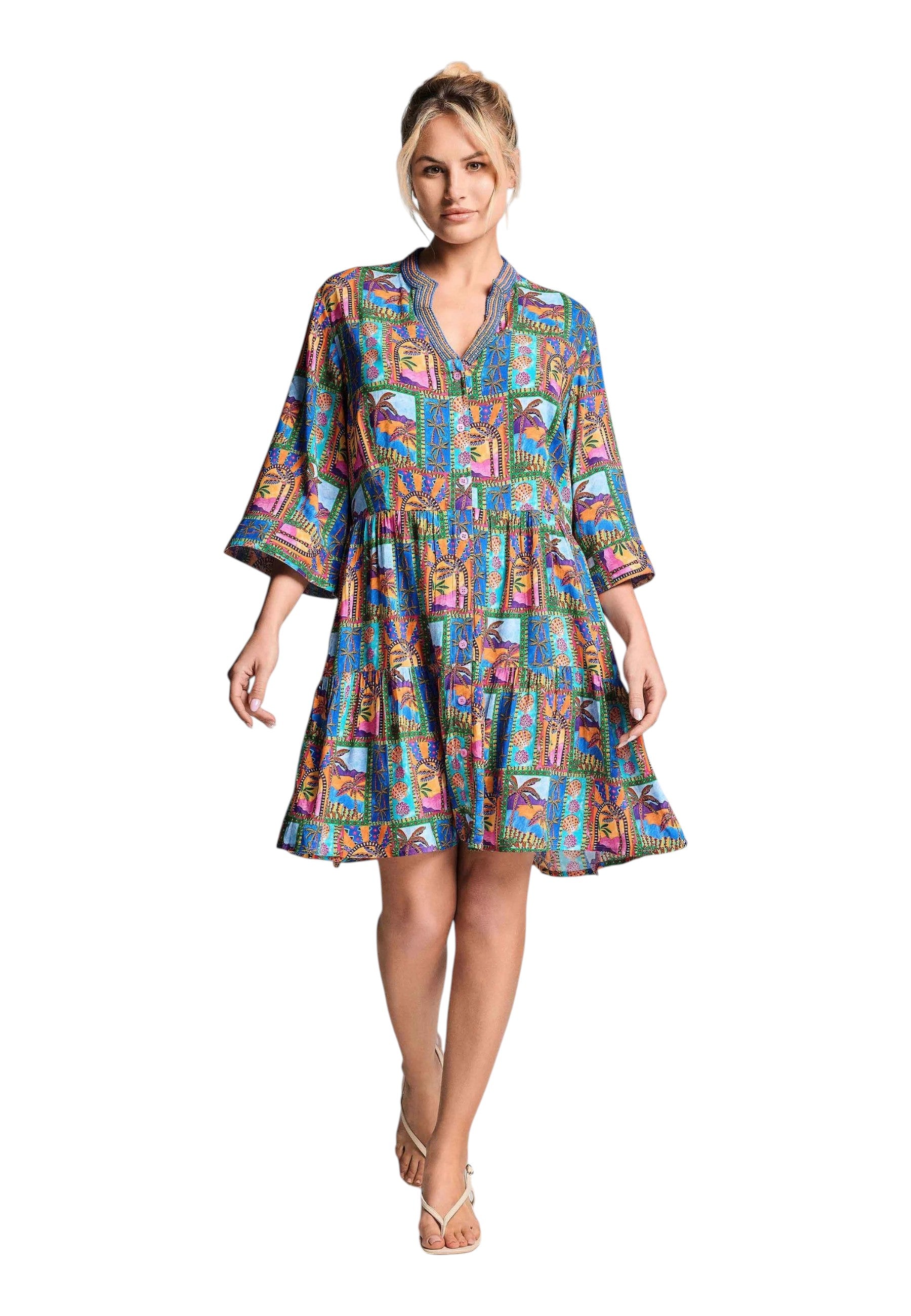 Abito Donna Vacanze Italiane Multicolor