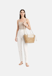 Borsa Donna V73 Off White/naturale
