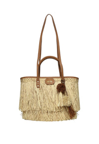 Borsa Donna V73 Naturale/cuoio