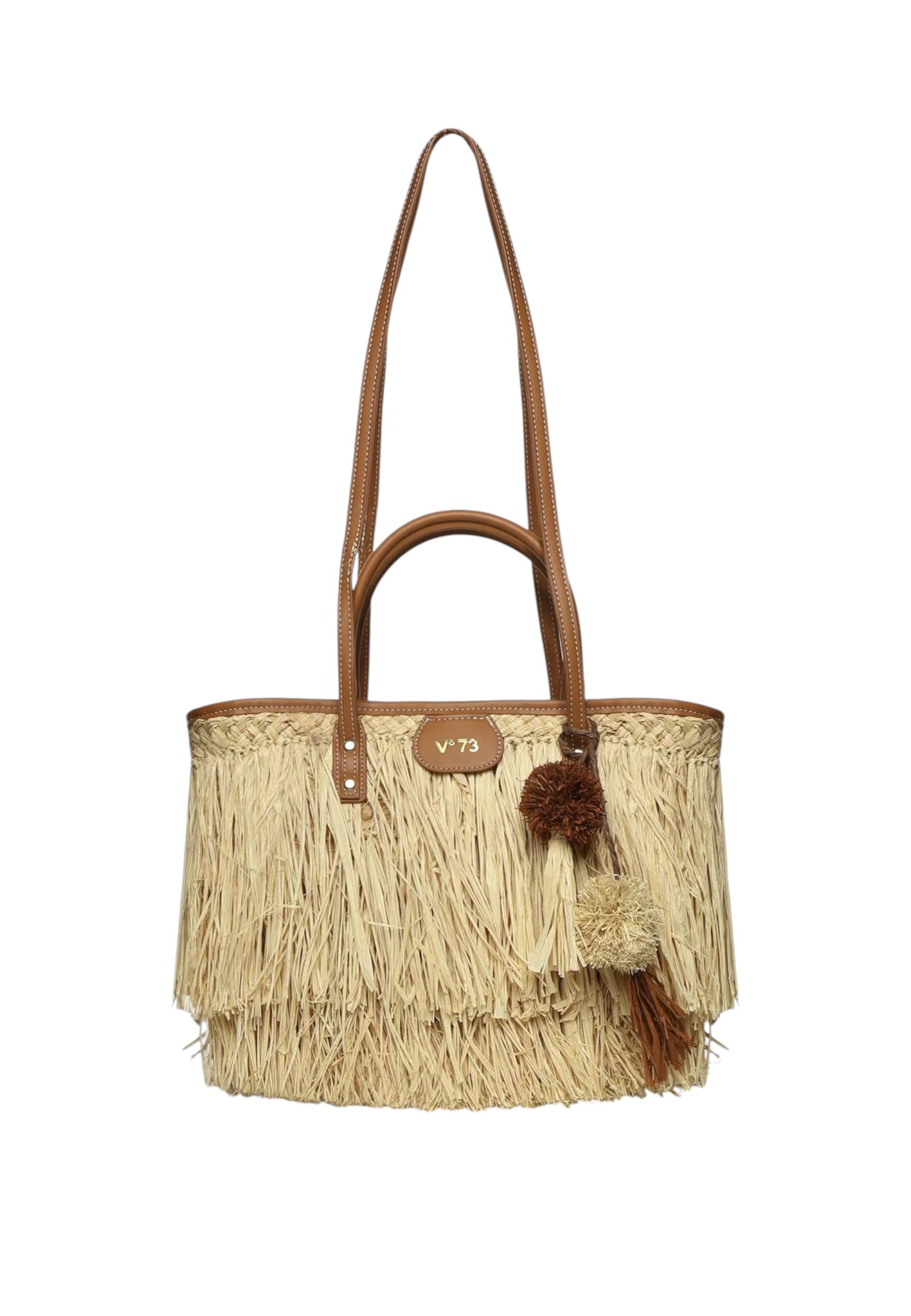 Borsa Donna V73 Naturale/cuoio