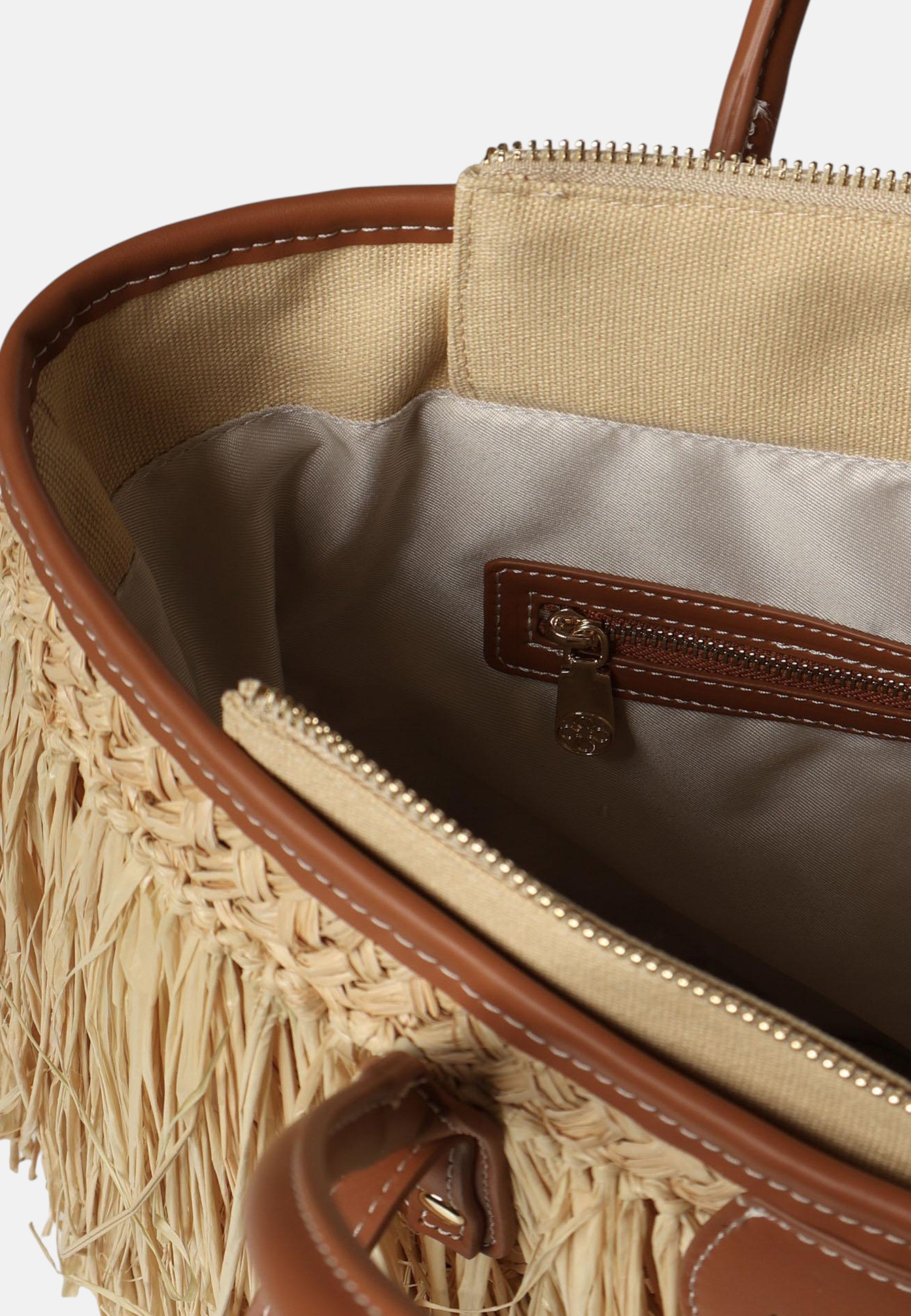 Borsa Donna V73 Naturale/cuoio