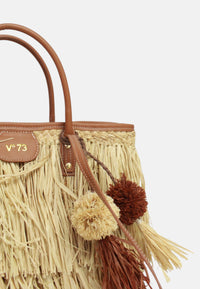 Borsa Donna V73 Naturale/cuoio