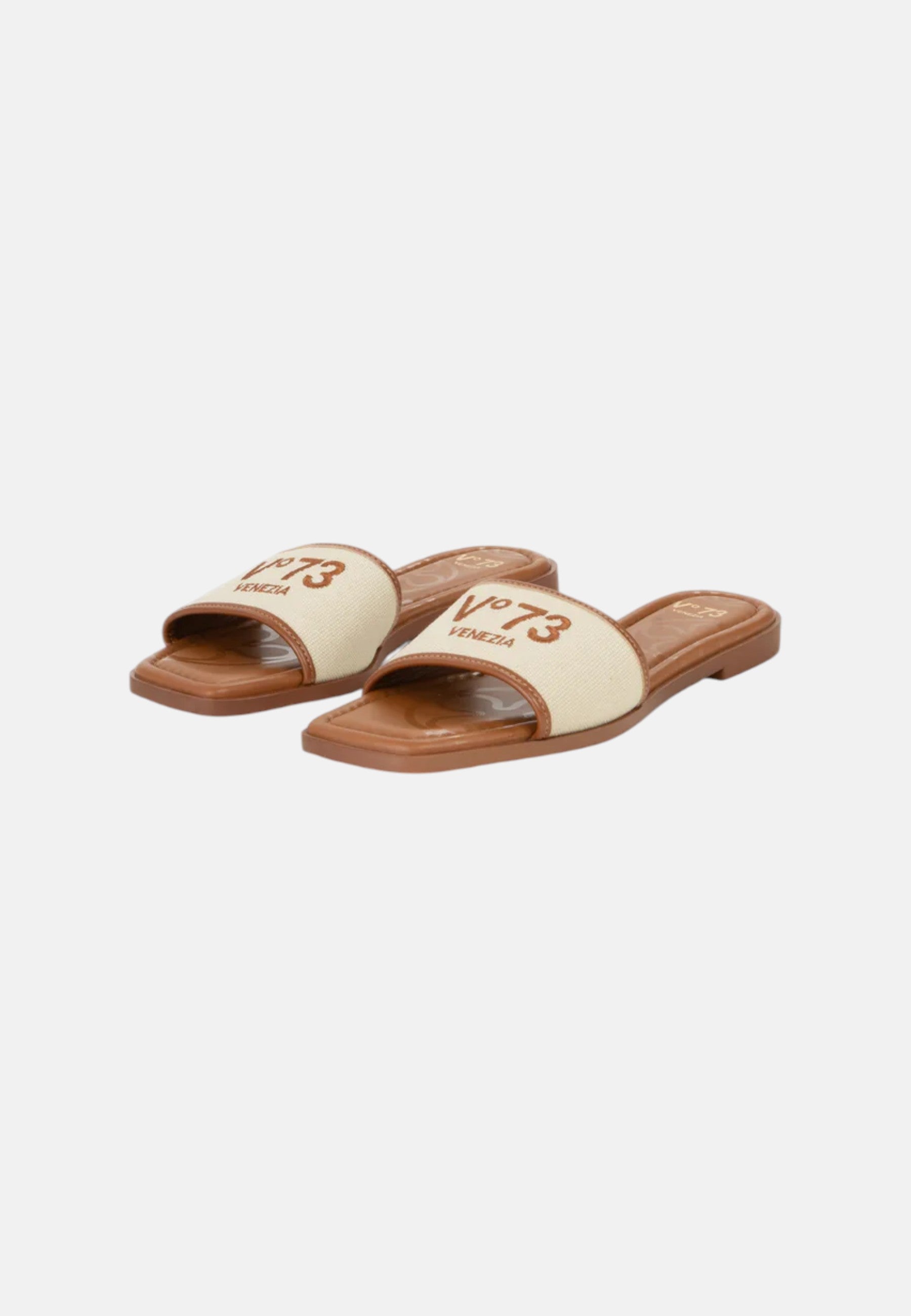 Sandalo Donna V73 Naturale/cuoio