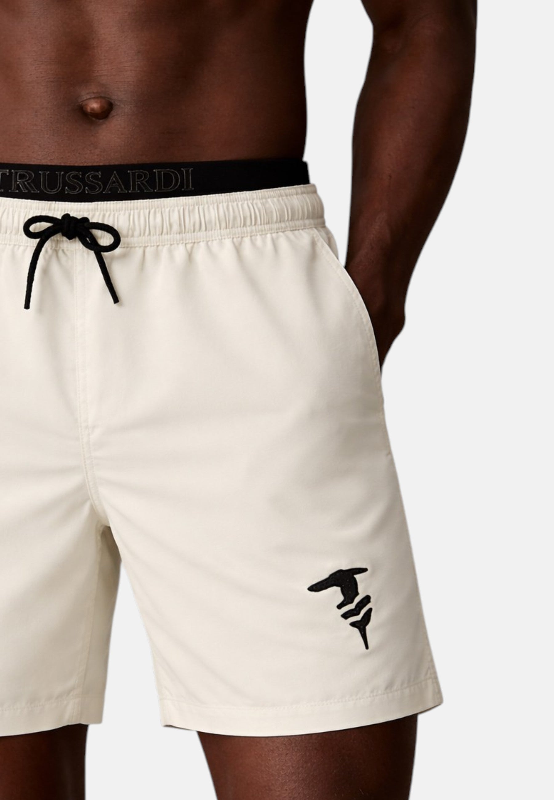 Boxer Mare Uomo Trussardi Ivory