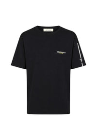 T-Shirt Uomo Trussardi Maglia Casual in Cotone con Logo Black