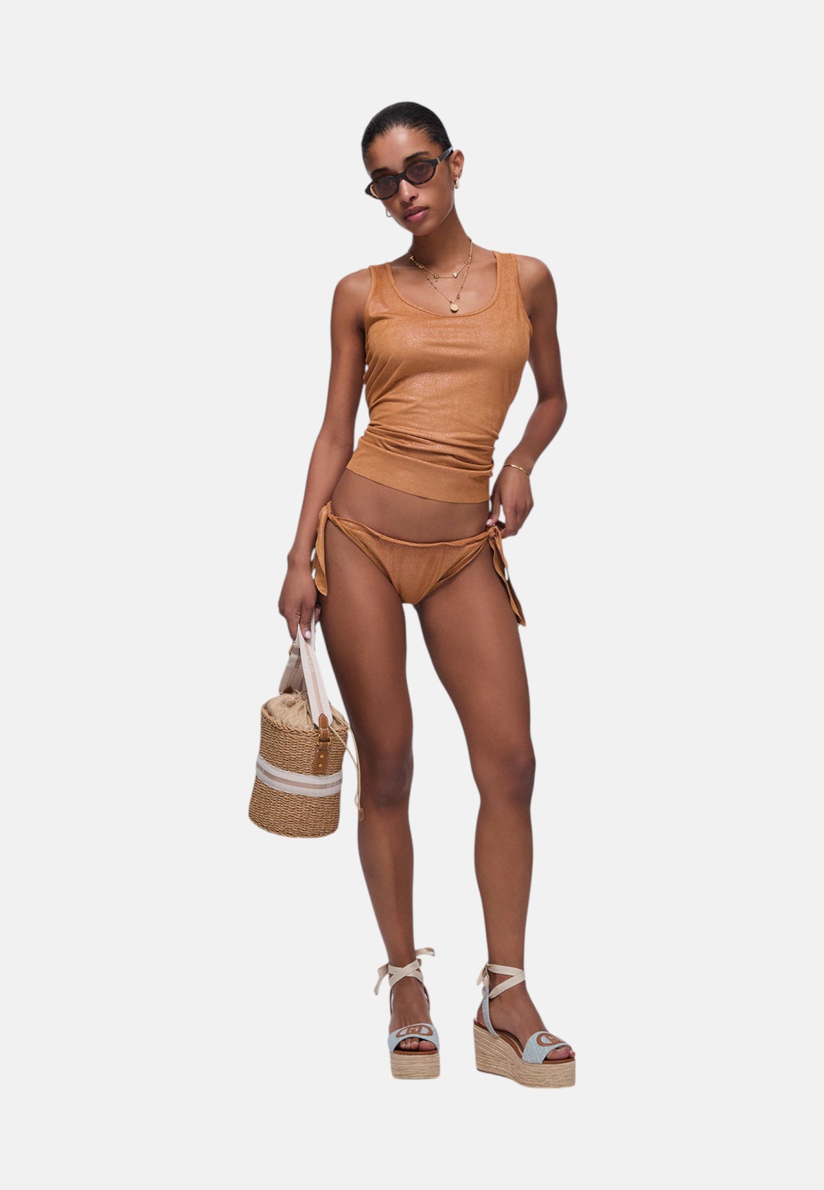 Canotta/Top in jersey iridescente Donna Liu Jo Meerkat