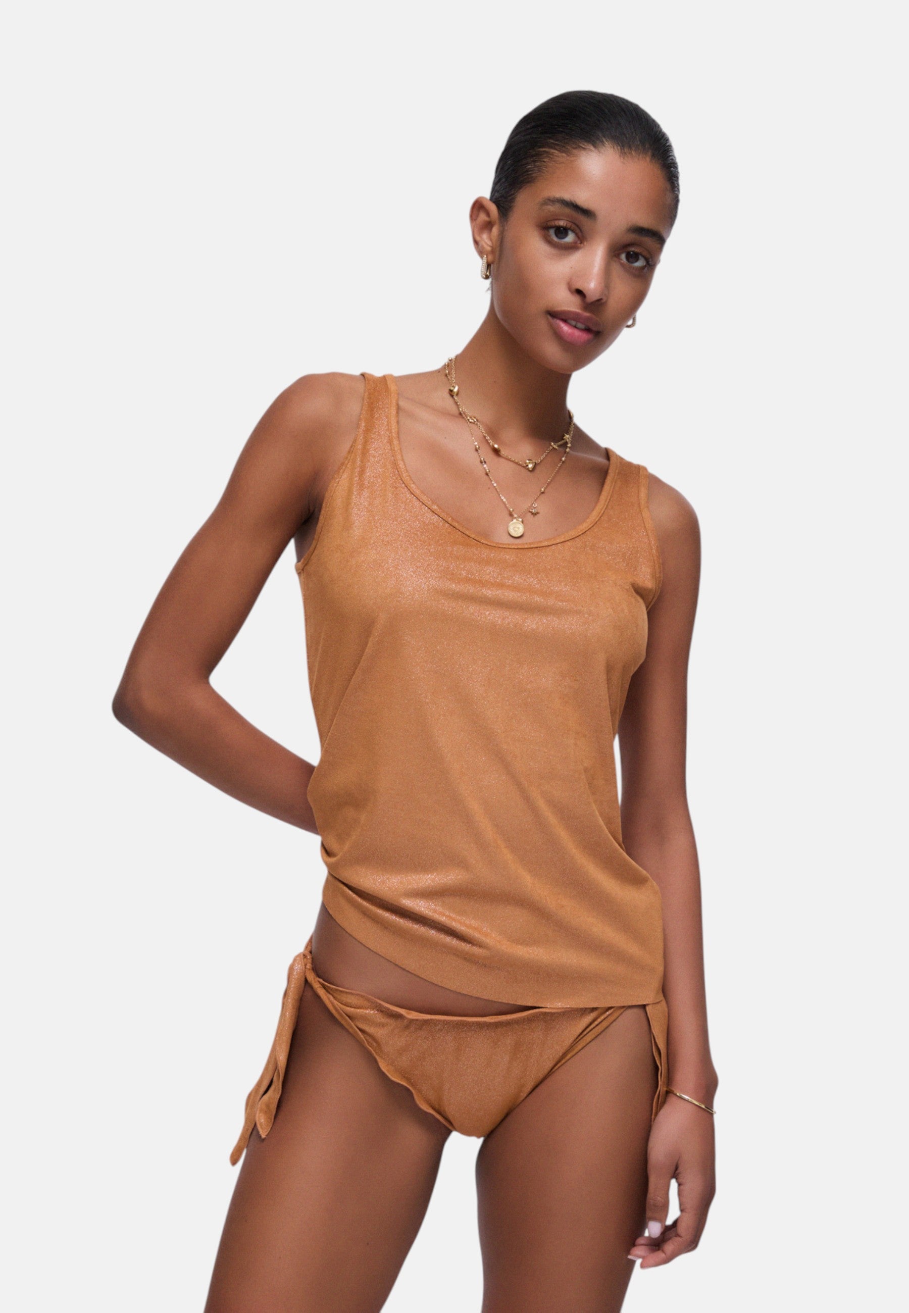 Canotta/Top in jersey iridescente Donna Liu Jo Meerkat