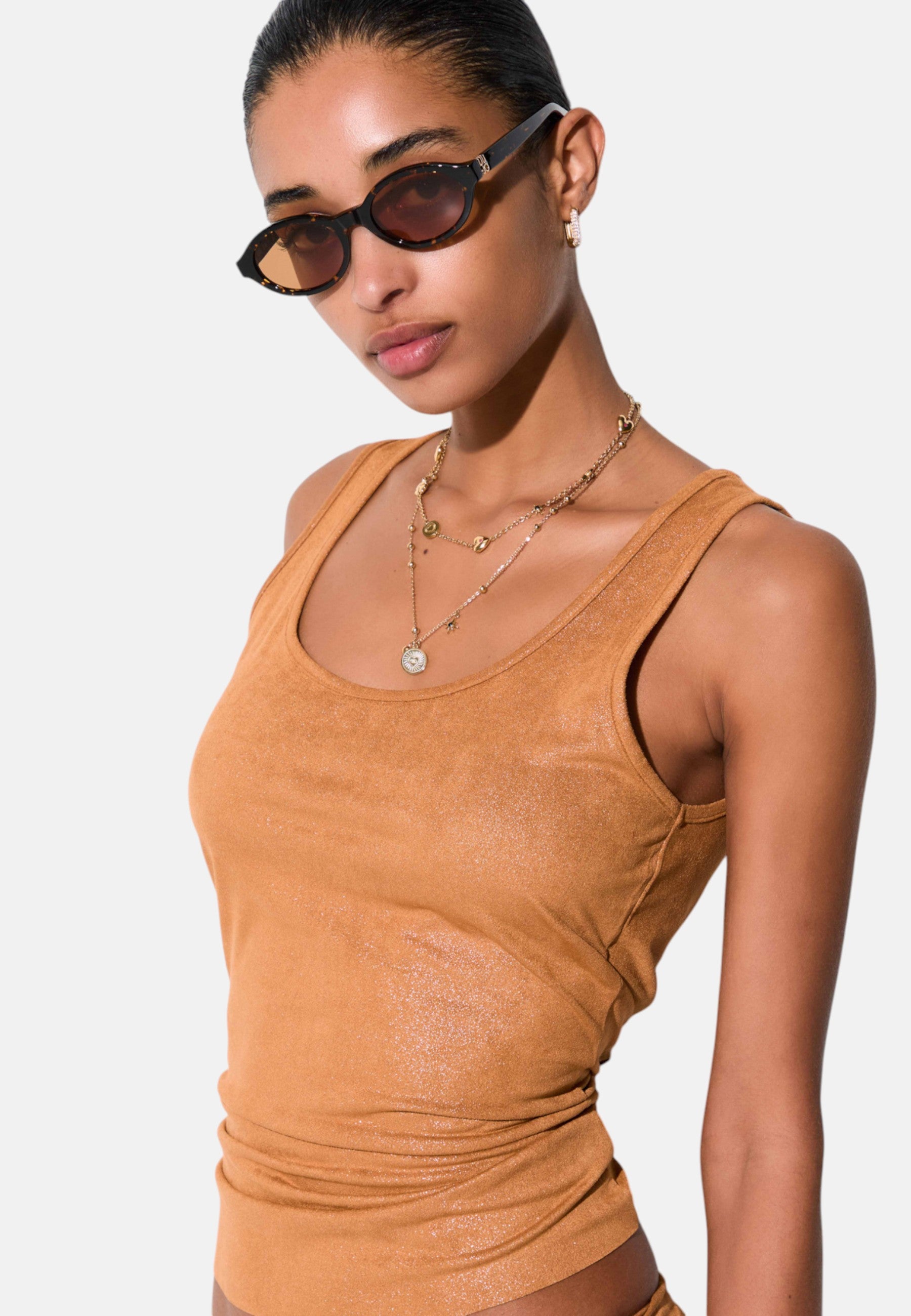Canotta/Top in jersey iridescente Donna Liu Jo Meerkat