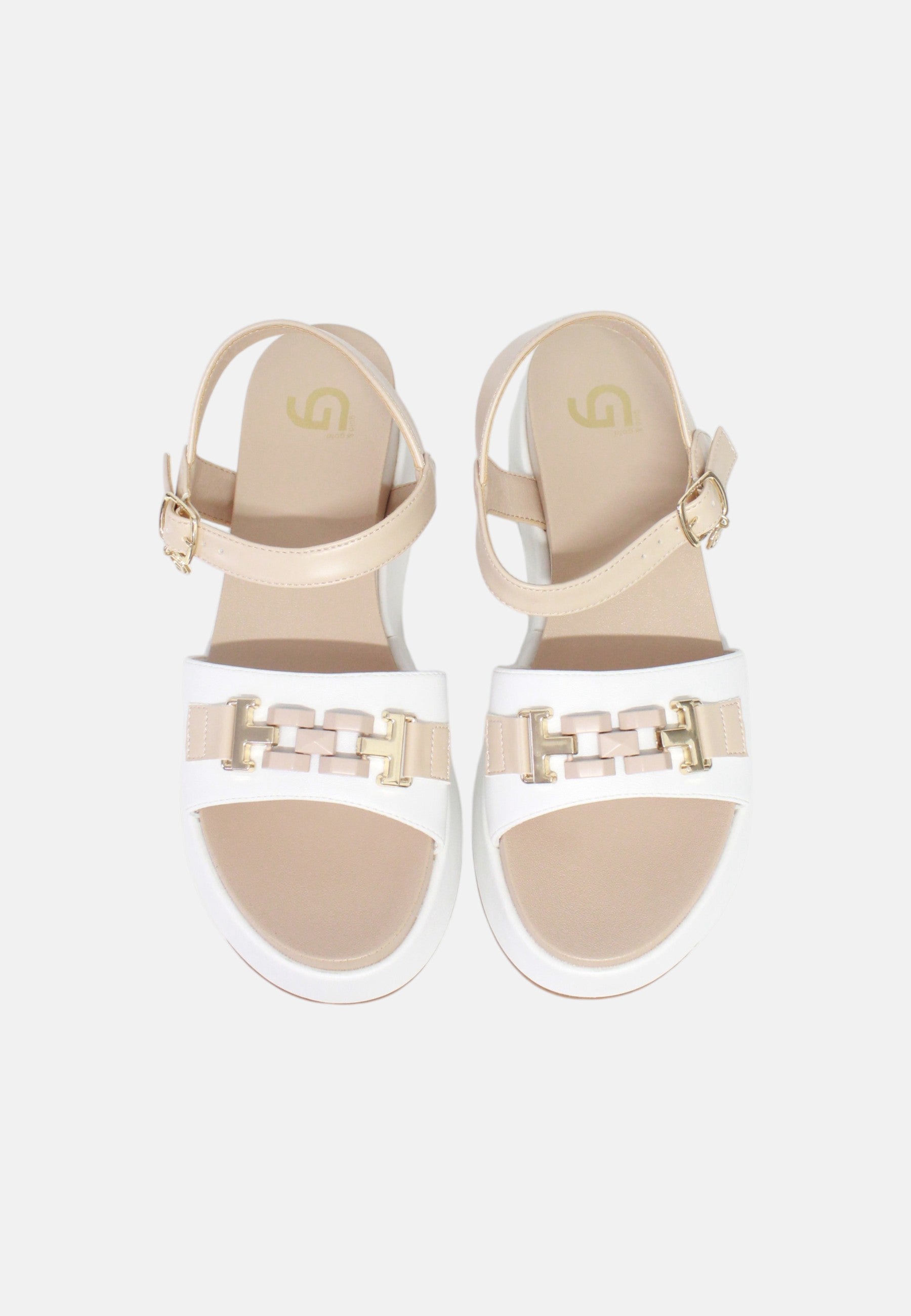 Ciabatta Donna Gold&Gold Nude