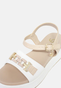 Ciabatta Donna Gold&Gold Nude