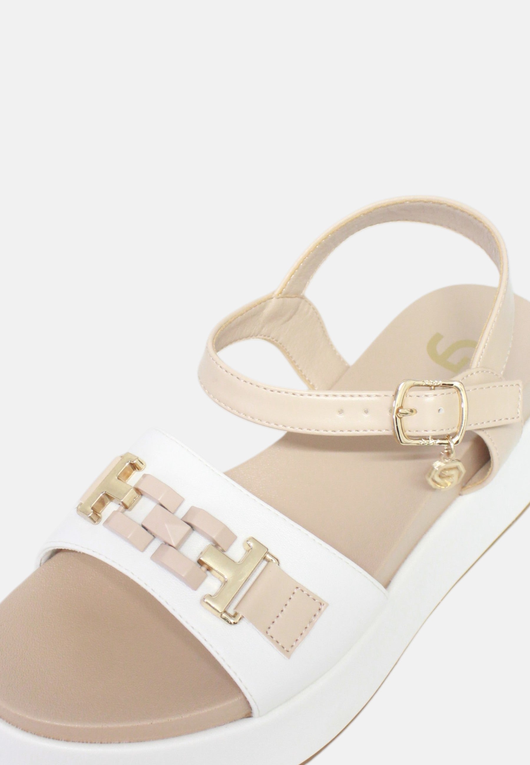 Ciabatta Donna Gold&Gold Nude
