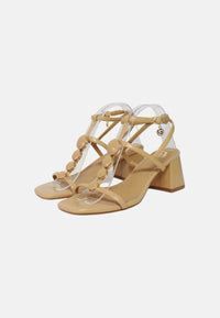 Scarpe con Tacco Donna Gold&Gold Beige