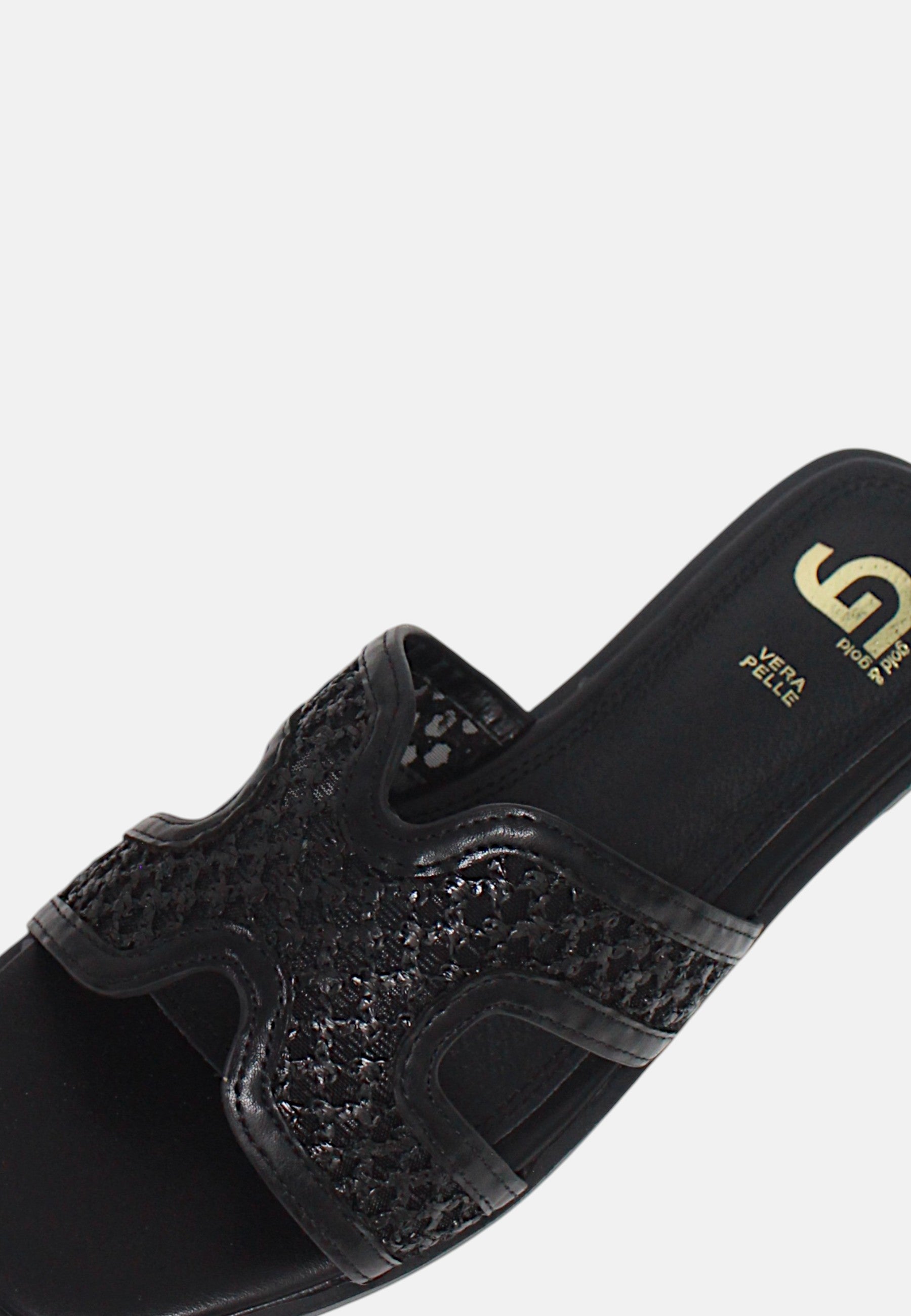 Ciabatta Donna Gold&Gold Nero