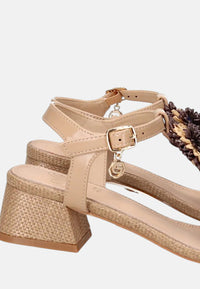 Sandalo con tacco Donna Gold&Gold Camel