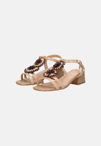 Sandalo con tacco Donna Gold&Gold Camel