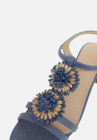 Sandalo con tacco Donna Gold&Gold Celeste