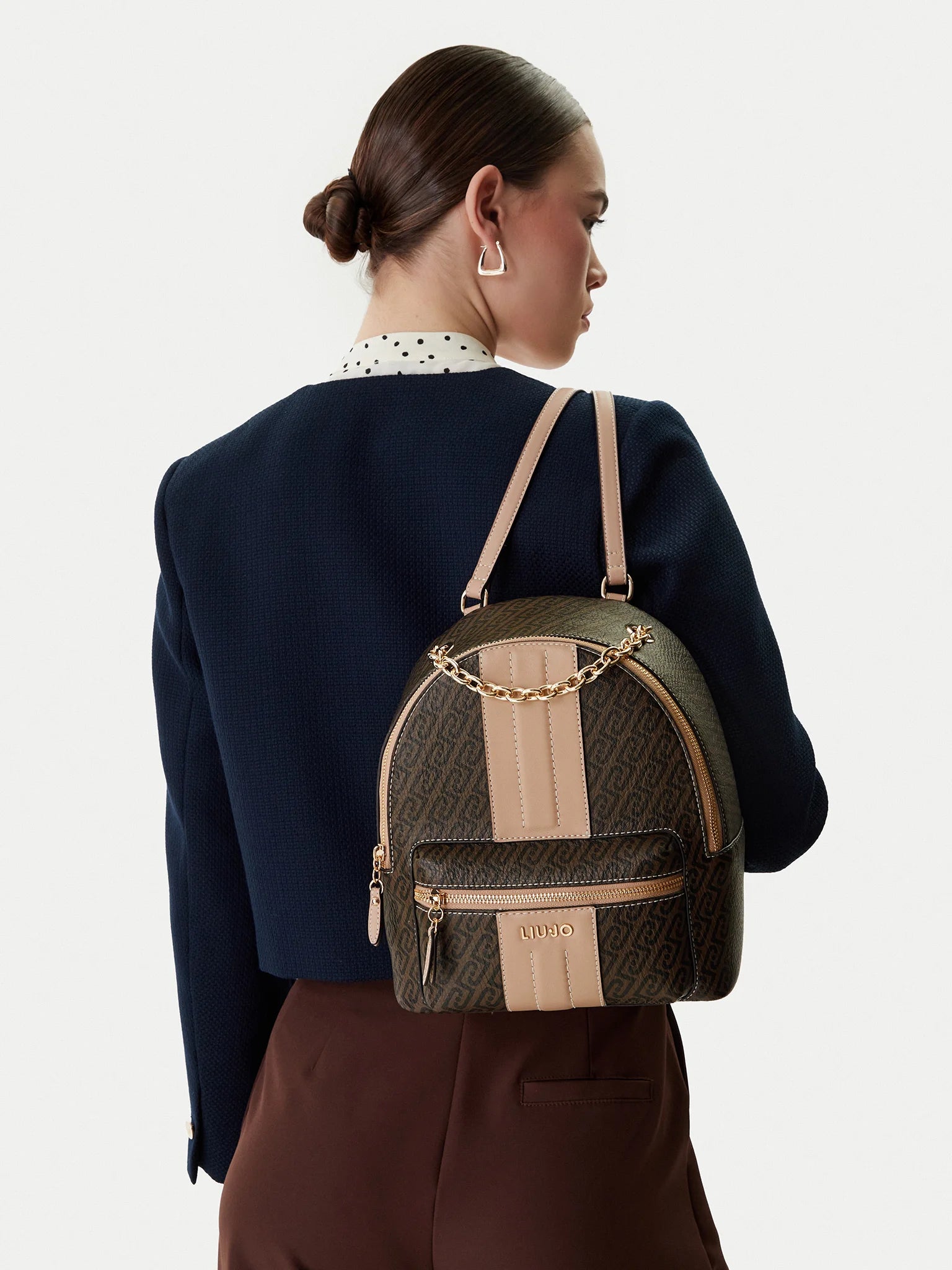 Zaino Donna Liu Jo Testa Di Moro/cipria