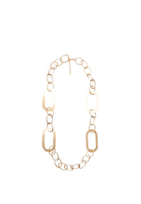 Collana lunga a catena grossa in metallo antichizzato Oro