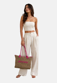 Borsa Mare Donna 4Giveness Sabbia/fuxia