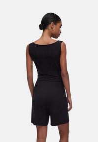 Tuta corta in jersey Liu Jo Donna Nero